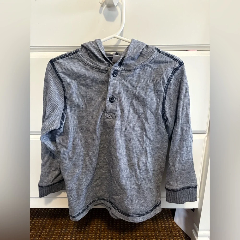Gymboree Gray Hooded Sweatshirt for Kids